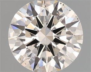 Picture of Natural Diamond 0.51 Carats, Round with Excellent Cut, I Color, SI1 Clarity and Certified by GIA