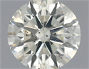 Diamante Natural 0.42 quilates, Redondo , Color K, claridad SI2 y certificado IGI