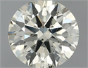 Diamante Natural 0.72 quilates, Redondo , Color K, claridad SI1 y certificado IGI