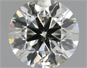 Natural Diamond 0.80 Carats, Round with Excellent Cut, K Color, SI2 Clarity and Certified by IGI