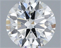 Natural Diamond 0.51 Carats, Round with Excellent Cut, E Color, SI1 Clarity and Certified by IGI