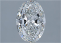 Natural Diamond 1.51 Carats, Oval with  Cut, G Color, SI2 Clarity and Certified by GIA