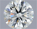 Natural Diamond 0.51 Carats, Round with Excellent Cut, I Color, VVS1 Clarity and Certified by IGI