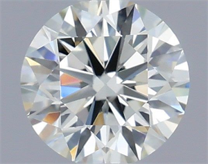 Picture of Natural Diamond 0.51 Carats, Round with Excellent Cut, I Color, VVS1 Clarity and Certified by IGI