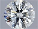 Natural Diamond 0.56 Carats, Round with Excellent Cut, I Color, VVS1 Clarity and Certified by IGI