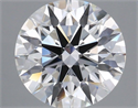 Lab Grown Diamond 2.06 Carats, Round with Excellent Cut, E Color, IF Clarity and Certified by IGI