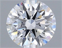 Lab Grown Diamond 1.17 Carats, Round with Ideal Cut, D Color, VVS2 Clarity and Certified by IGI