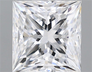 Picture of Natural Diamond 1.50 Carats, Princess with  Cut, D Color, SI2 Clarity and Certified by GIA