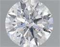Natural Diamond 0.71 Carats, Round with Very Good Cut, E Color, I1 Clarity and Certified by GIA