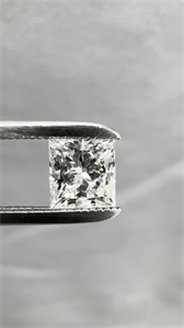 Picture of Natural Diamond 0.64 Carats, Princess with  Cut, I Color, VS2 Clarity and Certified by GIA