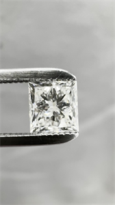 Picture of Natural Diamond 0.71 Carats, Princess with  Cut, I Color, VVS2 Clarity and Certified by GIA