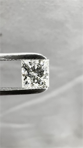 Picture of Natural Diamond 0.68 Carats, Princess with  Cut, J Color, VVS2 Clarity and Certified by GIA