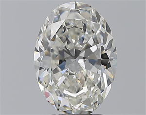 Foto Diamante Natural 3.01 quilates, Ovalado , Color H, claridad VS2 y certificado GIA de