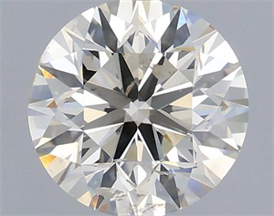 Picture of Natural Diamond 0.90 Carats, Round with Very Good Cut, K Color, SI2 Clarity and Certified by IGI