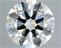 Natural Diamond 5.01 Carats, Round with Excellent Cut, H Color, VS2 Clarity and Certified by IGI