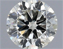 Natural Diamond 0.40 Carats, Round with Very Good Cut, J Color, I1 Clarity and Certified by IGI
