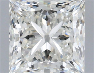 Picture of Natural Diamond 0.97 Carats, Princess with  Cut, H Color, VVS2 Clarity and Certified by IGI