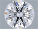 Lab Grown Diamond 1.56 Carats, Round with Ideal Cut, D Color, VVS2 Clarity and Certified by IGI