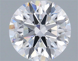 Picture of Lab Grown Diamond 1.56 Carats, Round with Ideal Cut, D Color, VVS2 Clarity and Certified by IGI