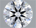 Lab Grown Diamond 1.07 Carats, Round with Ideal Cut, D Color, VVS2 Clarity and Certified by IGI