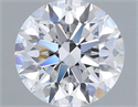Lab Grown Diamond 1.09 Carats, Round with Ideal Cut, D Color, VVS2 Clarity and Certified by IGI
