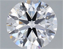 Lab Grown Diamond 1.53 Carats, Round with Ideal Cut, D Color, VVS2 Clarity and Certified by IGI