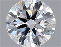 Lab Grown Diamond 1.01 Carats, Round with Ideal Cut, D Color, VVS2 Clarity and Certified by IGI