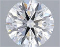 Del inventario de diamantes de laboratorio, 1.03 quilates, Redondo , Color D, claridad VVS2 y certificado IGI
