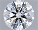 Lab Grown Diamond 1.01 Carats, Round with Ideal Cut, D Color, VS1 Clarity and Certified by IGI