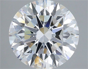 Picture of Lab Grown Diamond 4.54 Carats, Round with Ideal Cut, E Color, VVS2 Clarity and Certified by IGI