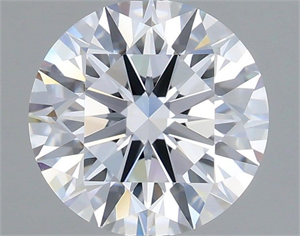 Picture of Lab Grown Diamond 1.53 Carats, Round with Ideal Cut, D Color, VVS2 Clarity and Certified by IGI