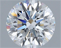 Lab Grown Diamond 1.51 Carats, Round with Ideal Cut, D Color, VVS2 Clarity and Certified by IGI