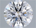 Lab Grown Diamond 1.53 Carats, Round with Ideal Cut, D Color, VVS2 Clarity and Certified by IGI
