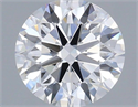 Lab Grown Diamond 1.51 Carats, Round with Ideal Cut, D Color, VVS2 Clarity and Certified by IGI
