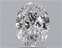 Natural Diamond 1.80 Carats, Oval with  Cut, D Color, VVS2 Clarity and Certified by GIA