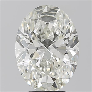 Foto Diamante Natural 4.01 quilates, Ovalado , Color J, claridad VS2 y certificado GIA de