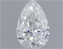 Diamante Natural 0.50 quilates, De pera , Color F, claridad VS2 y certificado GIA