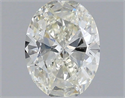 Natural Diamond 0.58 Carats, Oval with  Cut, H Color, VS2 Clarity and Certified by IGI