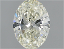 Natural Diamond 0.80 Carats, Oval with  Cut, H Color, SI1 Clarity and Certified by IGI