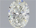 Natural Diamond 0.43 Carats, Oval with  Cut, H Color, VS2 Clarity and Certified by IGI