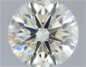 Natural Diamond 0.70 Carats, Round with Excellent Cut, J Color, VS2 Clarity and Certified by IGI