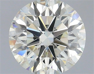 Picture of Natural Diamond 0.70 Carats, Round with Excellent Cut, J Color, VS2 Clarity and Certified by IGI