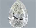 Natural Diamond 0.53 Carats, Pear with  Cut, I Color, VVS2 Clarity and Certified by IGI