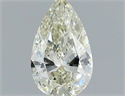 Natural Diamond 0.42 Carats, Pear with  Cut, J Color, VS1 Clarity and Certified by IGI