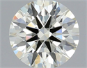 Natural Diamond 0.41 Carats, Round with Excellent Cut, L Color, VS1 Clarity and Certified by IGI