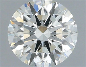 Picture of Natural Diamond 0.40 Carats, Round with Excellent Cut, H Color, SI1 Clarity and Certified by IGI