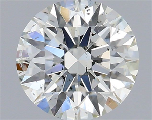 Picture of Natural Diamond 0.70 Carats, Round with Excellent Cut, H Color, SI2 Clarity and Certified by IGI