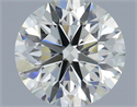 Natural Diamond 0.70 Carats, Round with Excellent Cut, I Color, SI2 Clarity and Certified by IGI