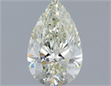 Natural Diamond 1.01 Carats, Pear with  Cut, J Color, VS2 Clarity and Certified by IGI