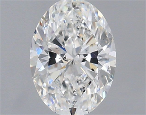 Foto Diamante Natural 1.01 quilates, Ovalado , Color F, claridad SI1 y certificado HRD de